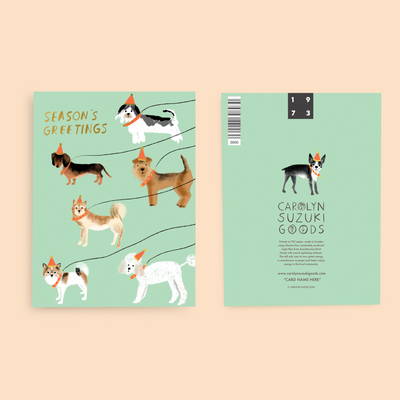 OUT FOR A WINTER WALK - Holiday Card