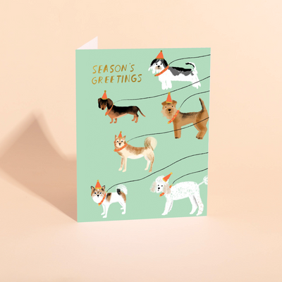 OUT FOR A WINTER WALK - Holiday Card
