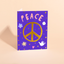 GOLDEN PEACE SIGN - Holiday Card