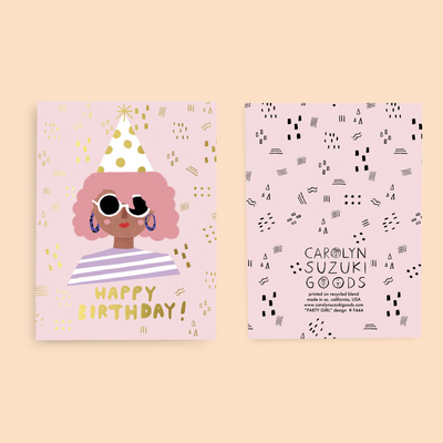 PARTY GIRL - Birthday Card