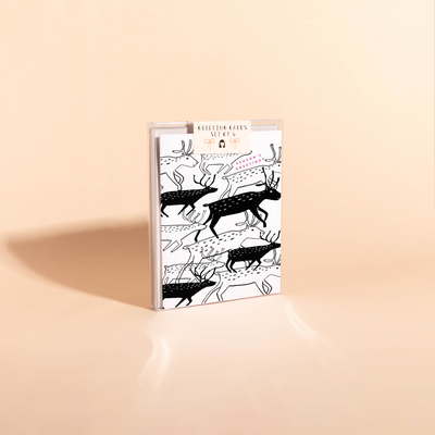 CARIBOU - Holiday Card Box Set of 6