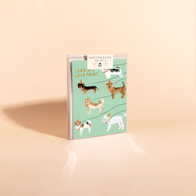 OUT FOR A WINTER WALK - Holiday Card Box Set of 6