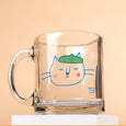 Cat In Beret - Glass Mug