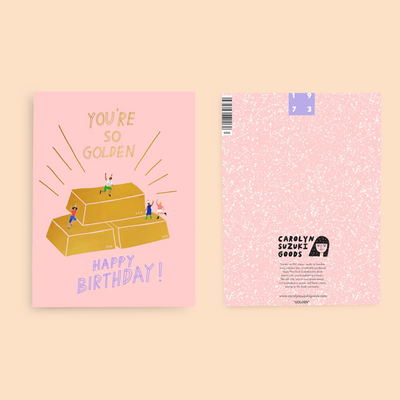 GOLDEN - Birthday Card