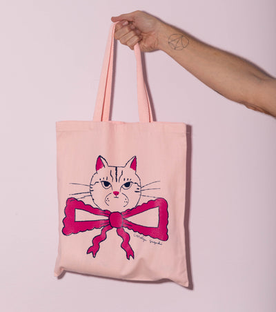 PINK FANCY CAT TOTE