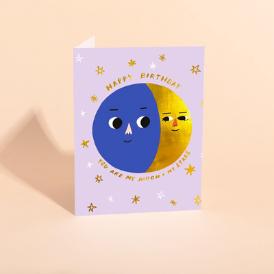 MOON PHASES - Birthday Card