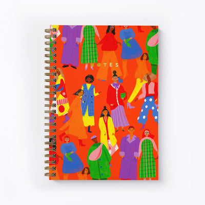CITY FOLK LARGE SPIRAL NOTEBOOK