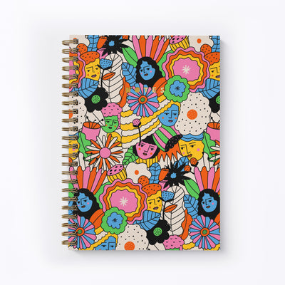 MELLOW PETALS LARGE SPIRAL NOTEBOOK