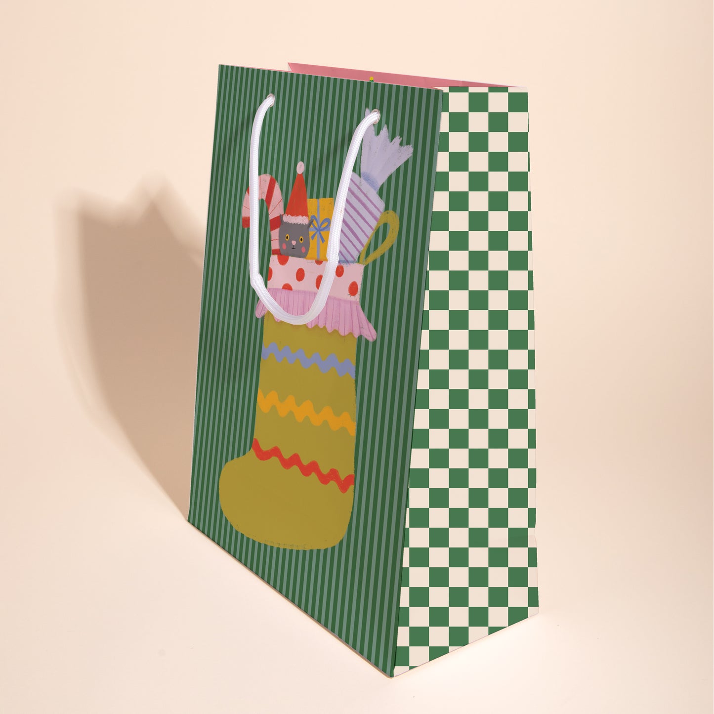 OLD TIMEY STOCKING - Gift Bag