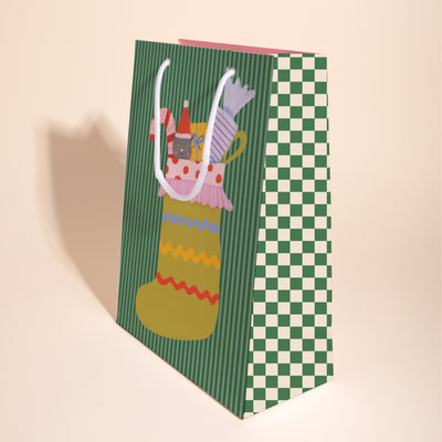 OLD TIMEY STOCKING - Gift Bag