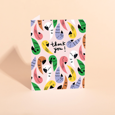 POLLY WANNA THANK YOU - Thank You Card