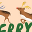 RUDOLPH AND FRIENDS - Holiday Card