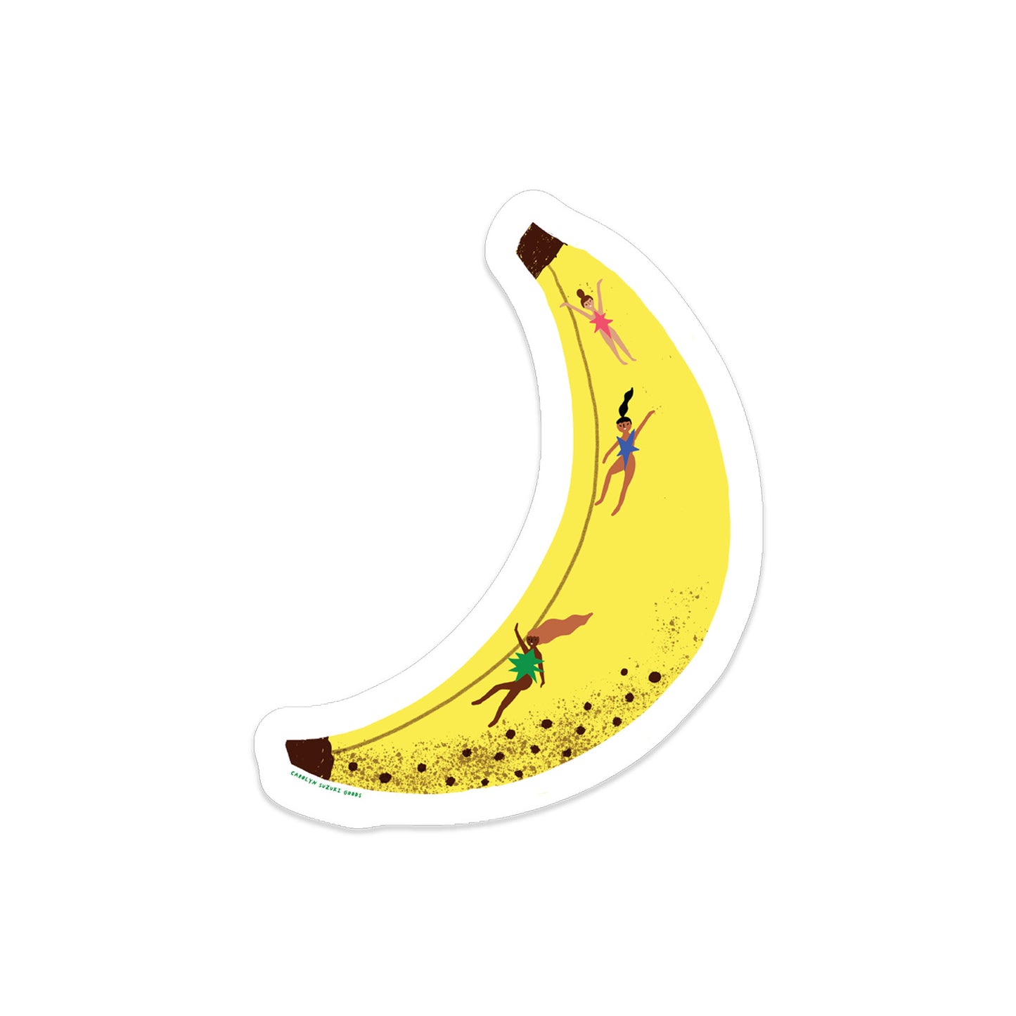 Yellow Banana Rama - Die Cut Sticker