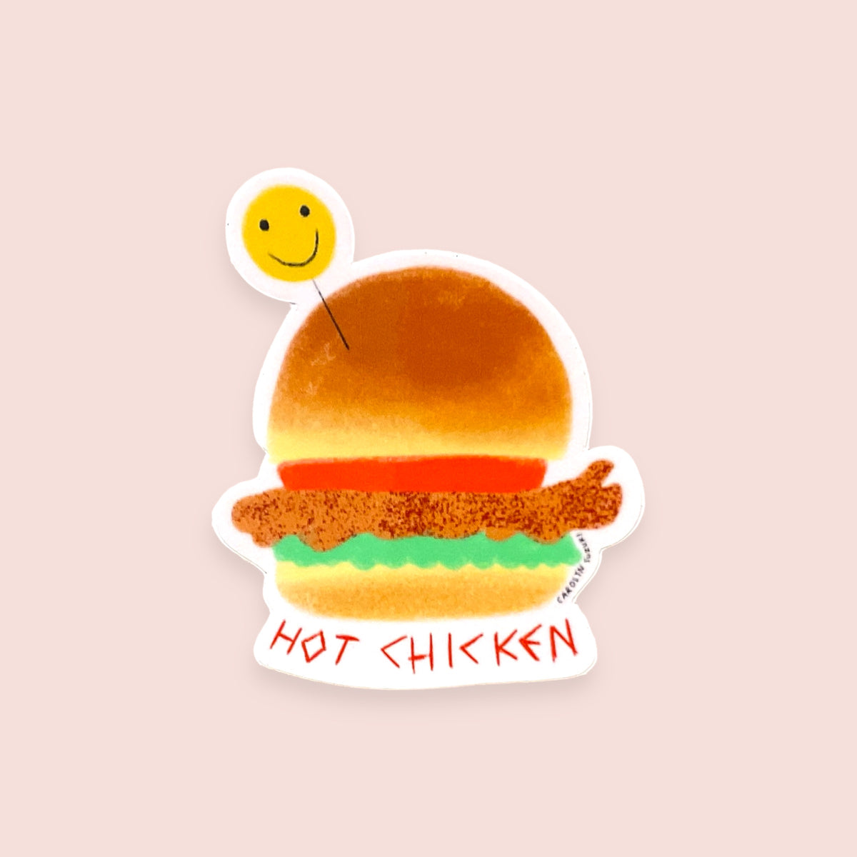 Sticker Chicken Cut Hot Chicken - Die Cut Sticker – carolynsuzukigoods