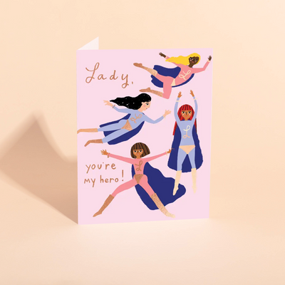 SUPER HERO - Greeting Card