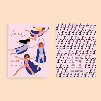SUPER HERO - Greeting Card