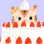 KITTY CAKE - Birthday Card