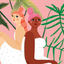 BOTANICAL WOMEN - Birthday Card