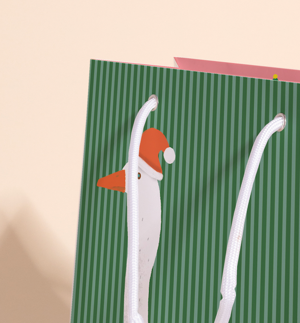 FESTIVE GOOSE - Gift Bag