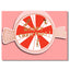 PEPPERMINT - Shaped Christmas Card