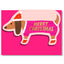 DACHSHUND - Shaped Christmas Card