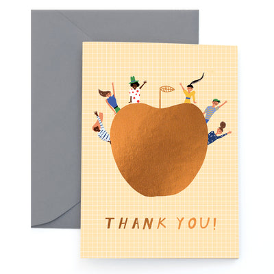 AN APPLE A DAY  - Thank You Card