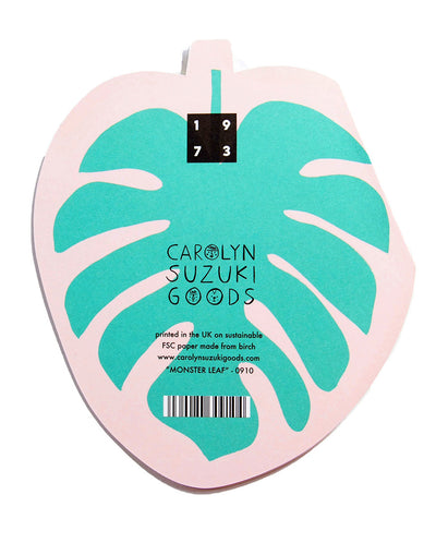 MONSTERA LEAF - Shaped Birthday Card