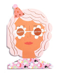 PARTY GIRL - Shaped Birthday Card