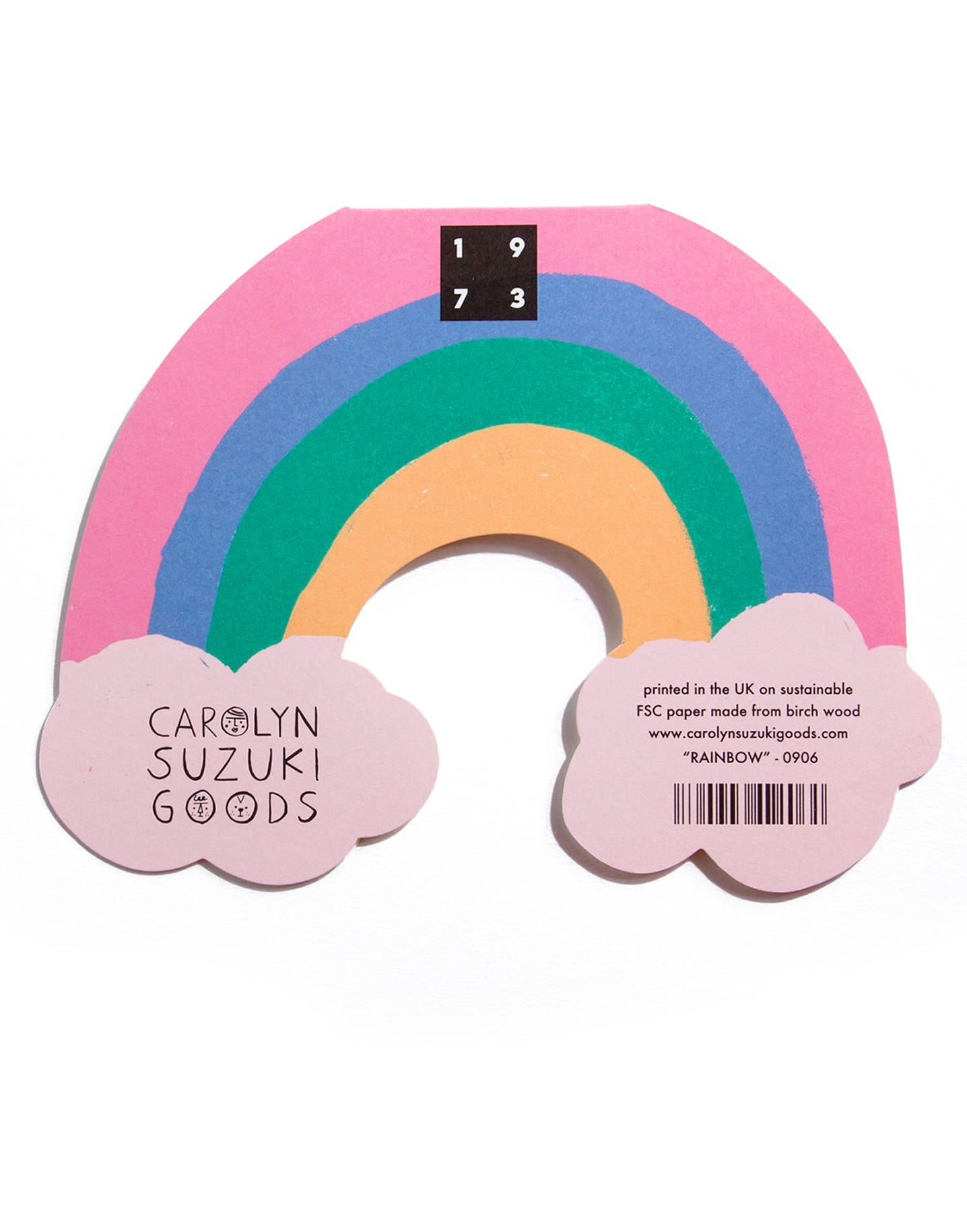 RAINBOW - Shaped Birthday Card