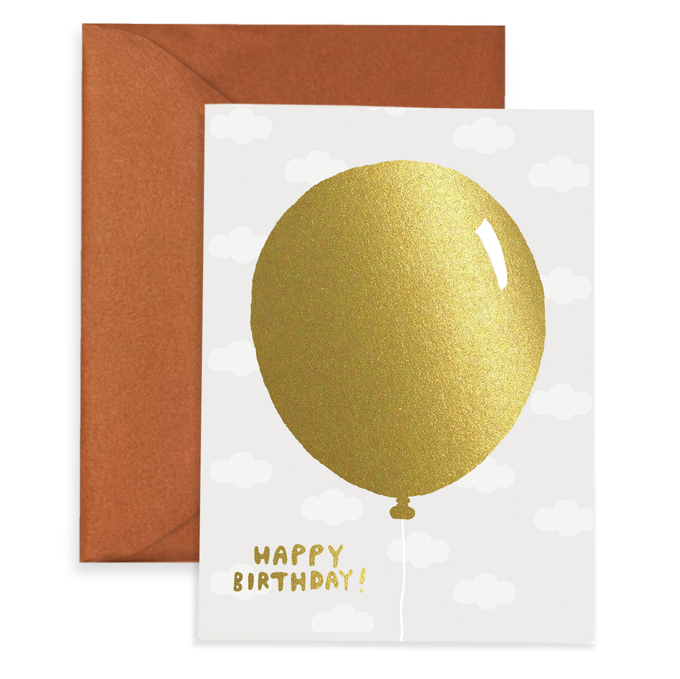 GOLD BALLOON - Birthday Card
