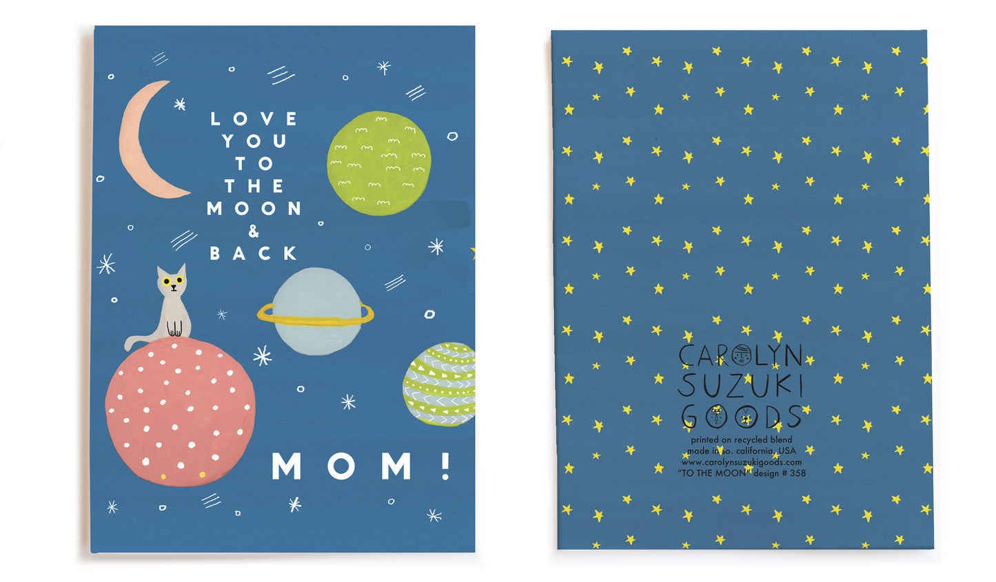 TO THE MOON - Mother's Day Card