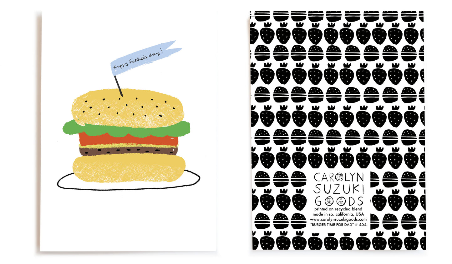BURGER FOR DAD - Father's Day Card