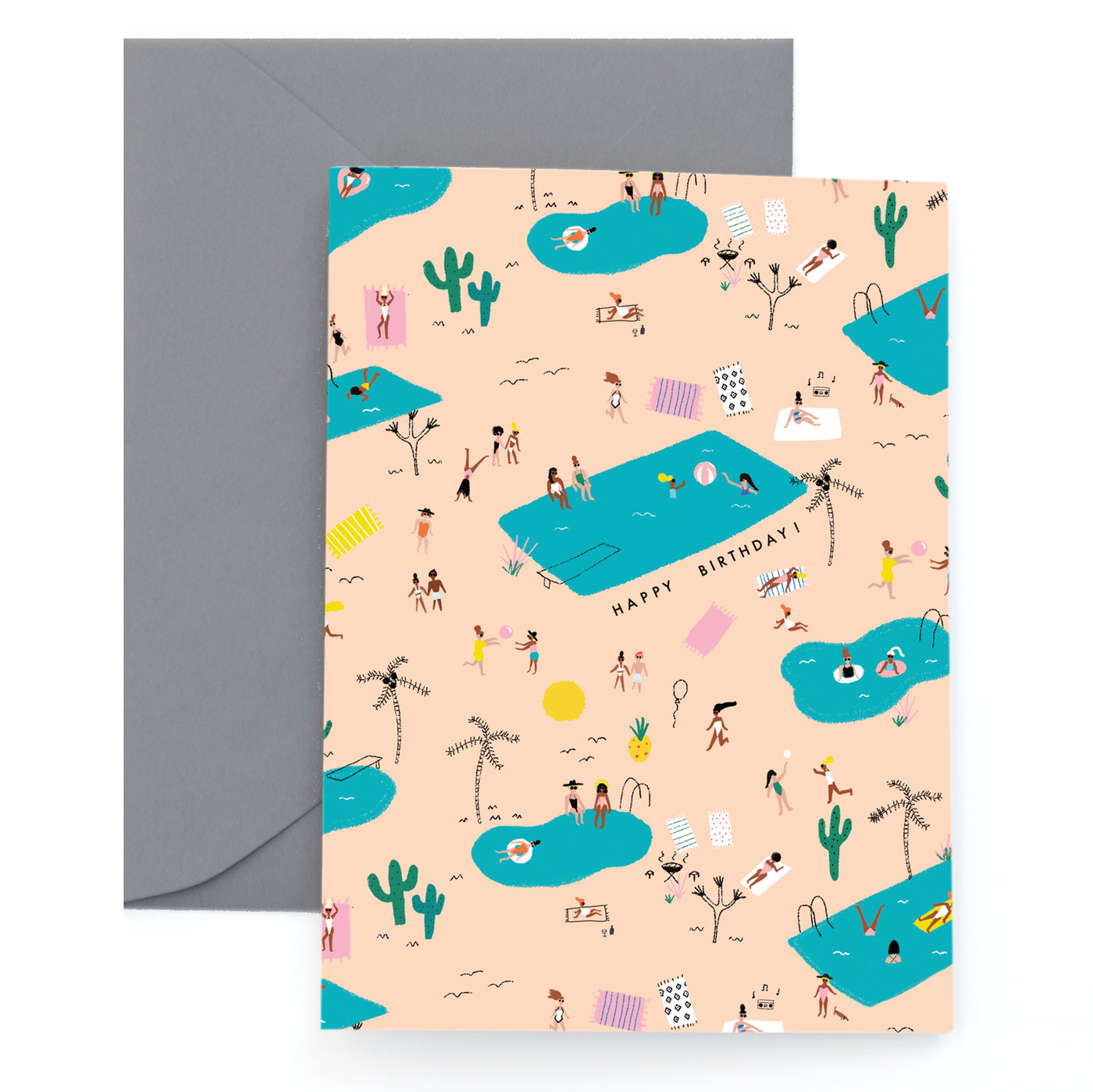 POOL PARTY FOREVER - Birthday Card