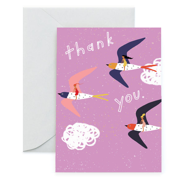 FLYING HIGH - Thank You Card