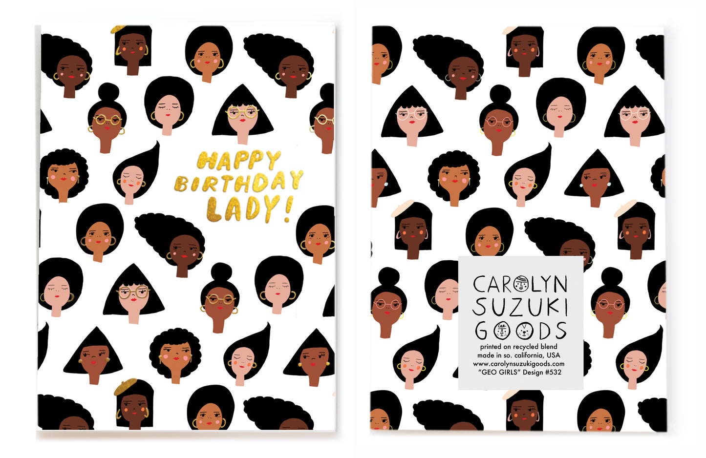 GEO GIRLS - Birthday Card