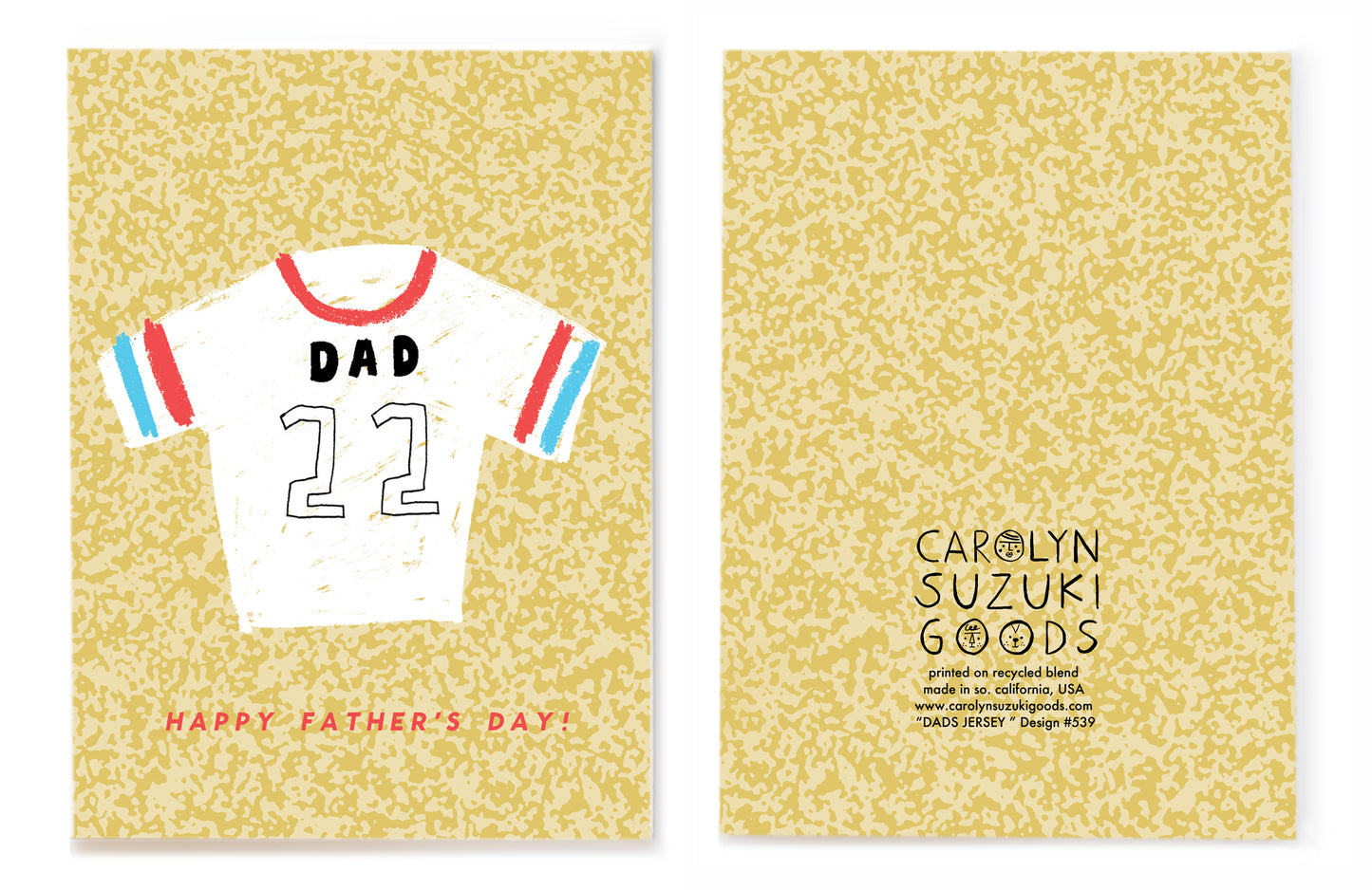 DAD'S JERSEY - Father's Day Card