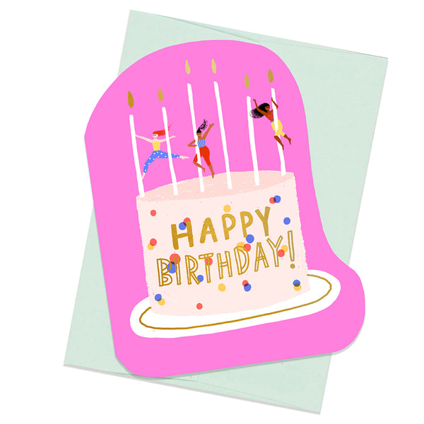 CIRCUS CAKE - Shaped Birthday Card