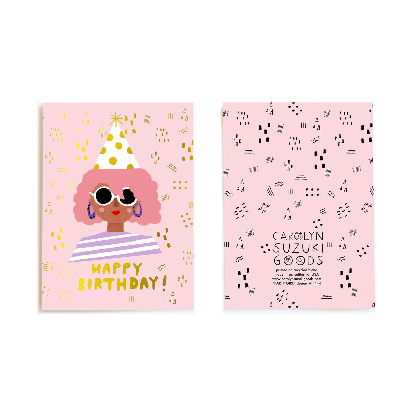PARTY GIRL - Birthday Card