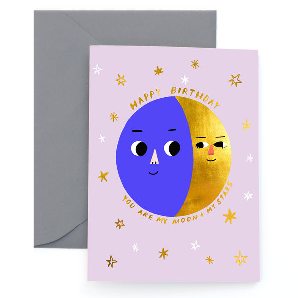 MOON PHASES - Birthday Card