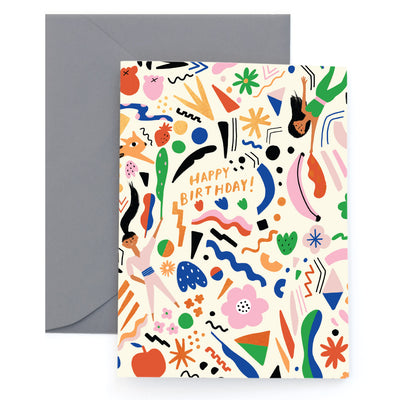 OMATSURI GIRLS - Birthday Card - DSC