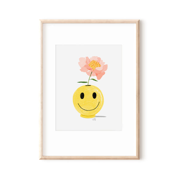 Happy Peony - Art Print