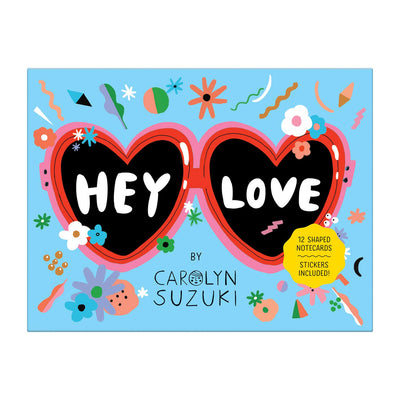 HEY LOVE - Shaped Stationery Set