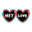 HEY LOVE - Shaped Stationery Set