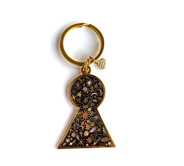 KEYHOLE TO THE UNIVERSE KEYCHAIN