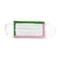 PINK AND GREEN COLOR BLOCK MASK