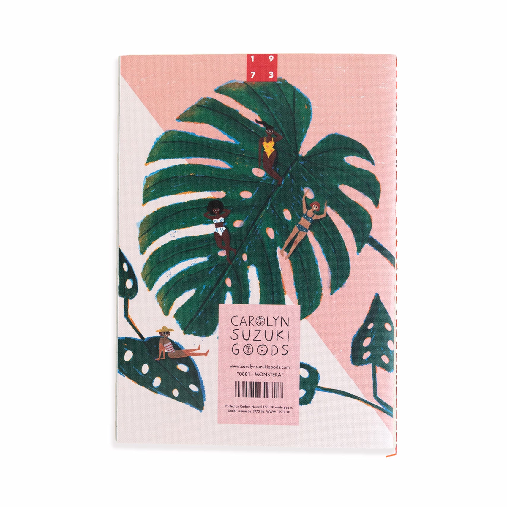 Monstera Notebook MONSTERA - Canvas Notebook – carolynsuzukigoods