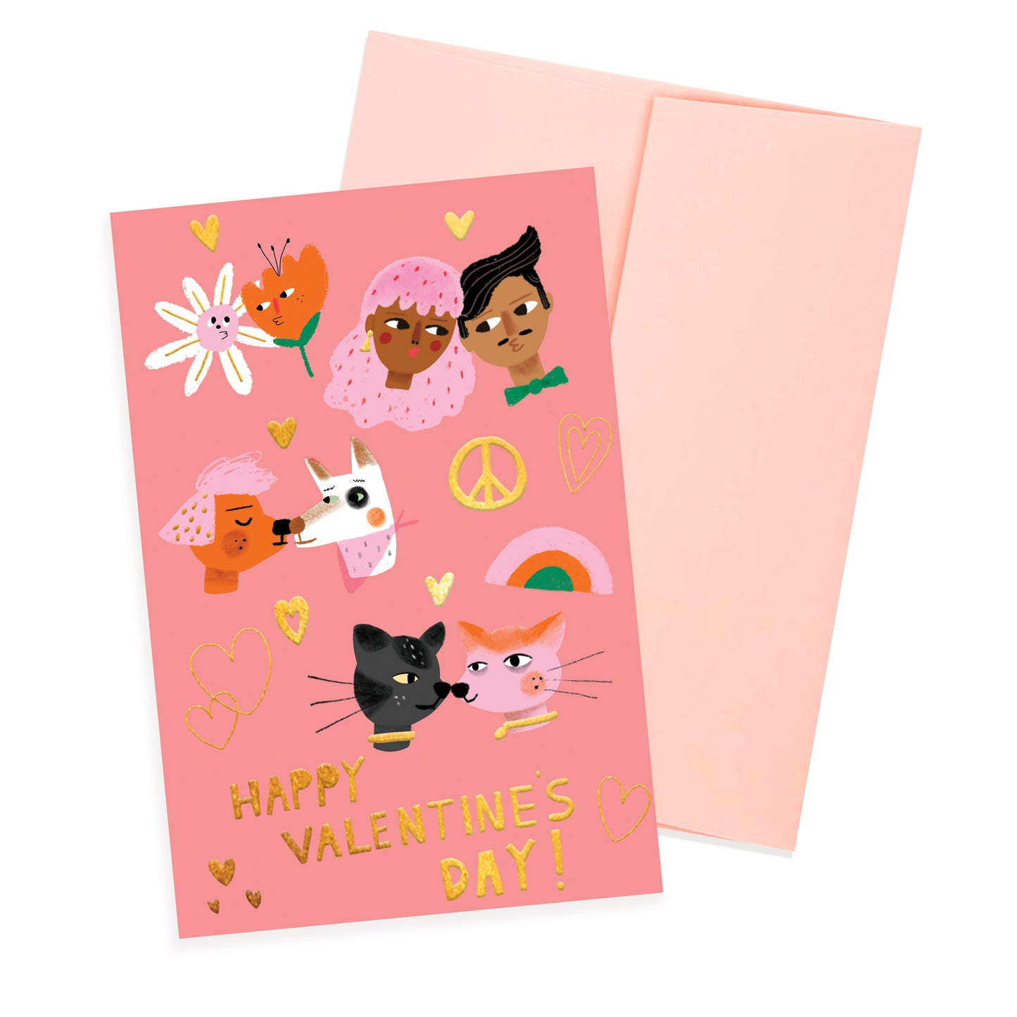 KISS FACES - Valentine Card